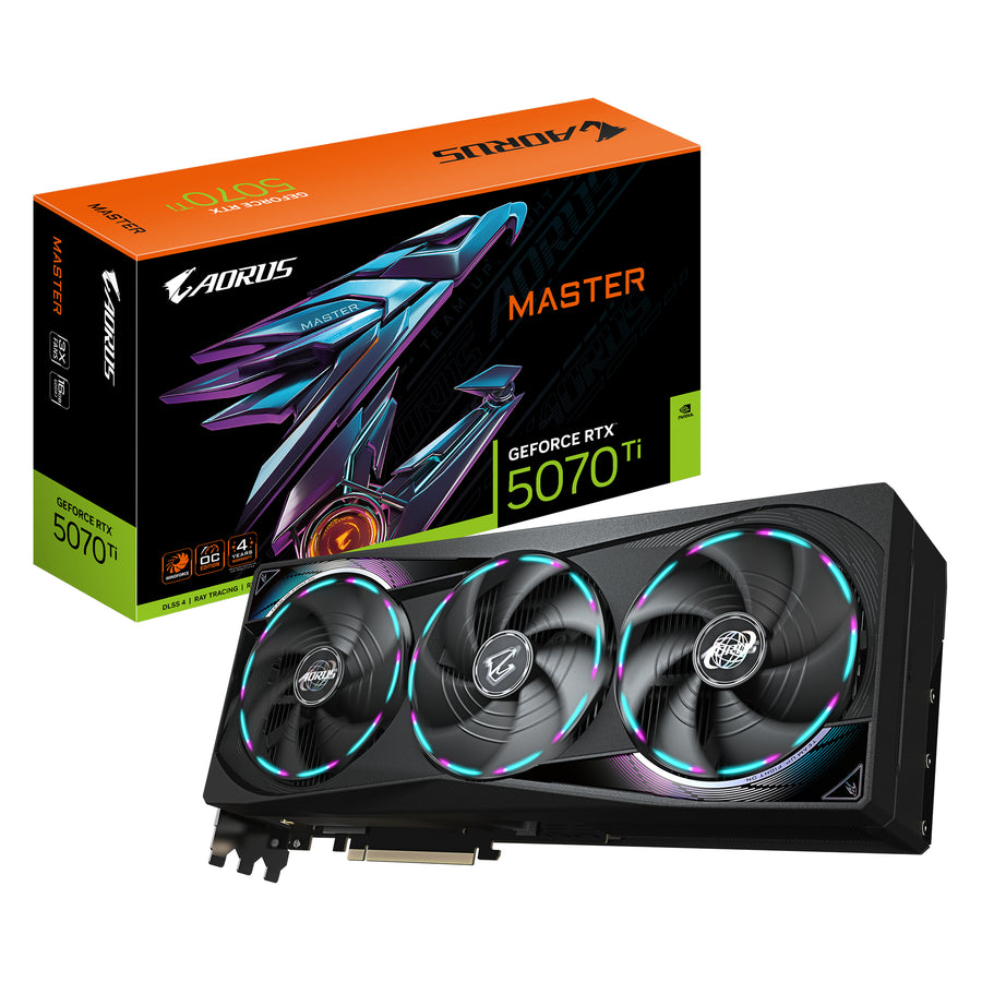 GIGABYTE AORUS GeForce RTX 5070 Ti MASTER 16G Graphics Card