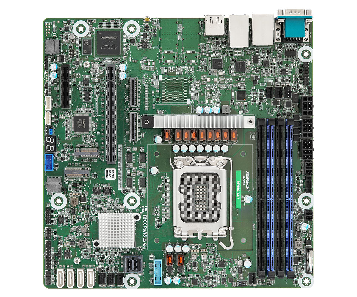 Asrock W880D4U motherboard Intel W880 LGA 1851 (Socket V1) micro ATX