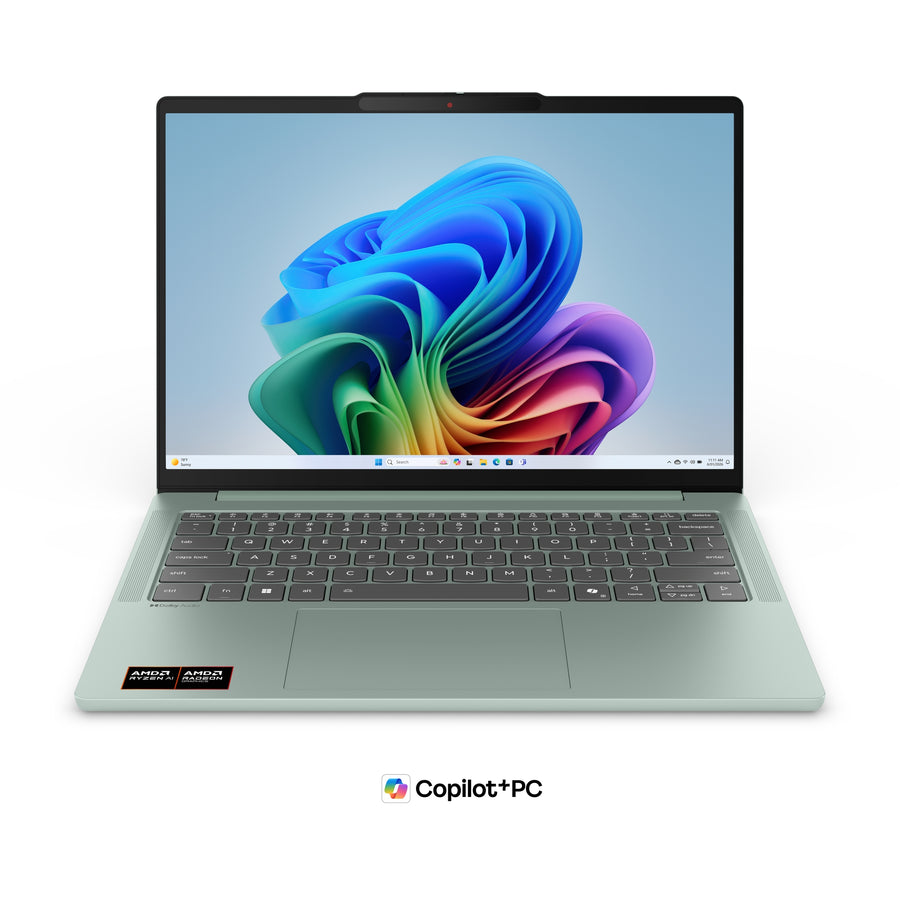 Lenovo IdeaPad Slim 5 14AGP11 Copilot+ PC AMD RyzenT AI 5 430 Laptop 35.6 cm (14") WUXGA 16 GB DDR5-SDRAM 512 GB SSD Wi-Fi 7 (802.11be) Windows 11 Home English Green, Grey