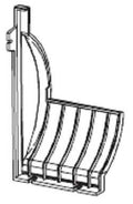 Zebra Rear Lower Media Cover, Z6M+