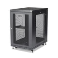 StarTech.com 18U Enterprise-Grade Server Rack Cabinet Kit, 19in Enclosed 4-Post Rack with Shelf and Cable Management, 29in (75cm) Mounting Depth, 992lb (450kg) Capacity