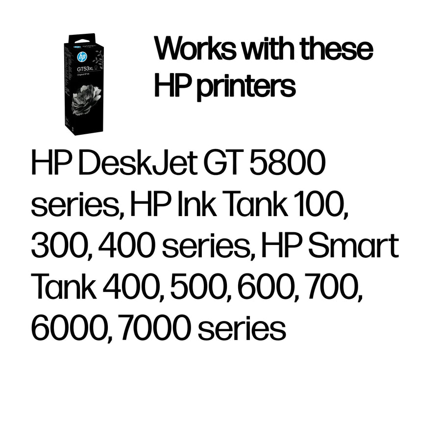 HP 1VV21AE/GT53XL Ink bottle black high-capacity, 6K pages 135ml for HP Smart Tank 515