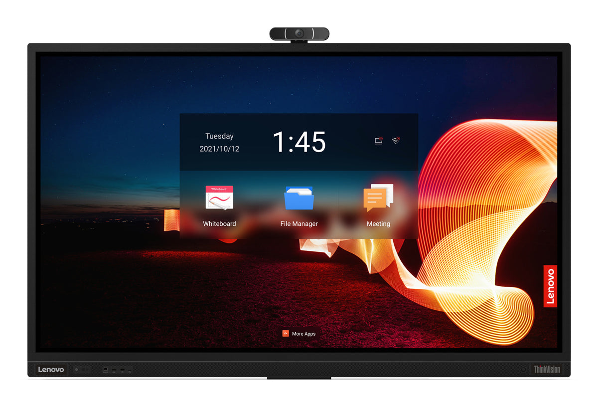 Lenovo ThinkVision T75 computer monitor 190.5 cm (75") 3840 x 2160 pixels 4K Ultra HD LED Touchscreen Black