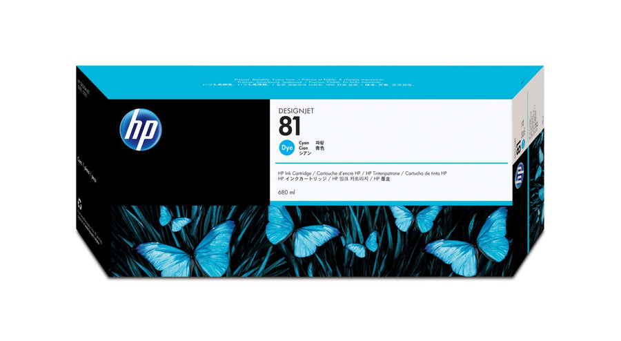 HP C4931A/81 Ink cartridge cyan, 1.4K pages 680ml for HP DesignJet D 5800/5000
