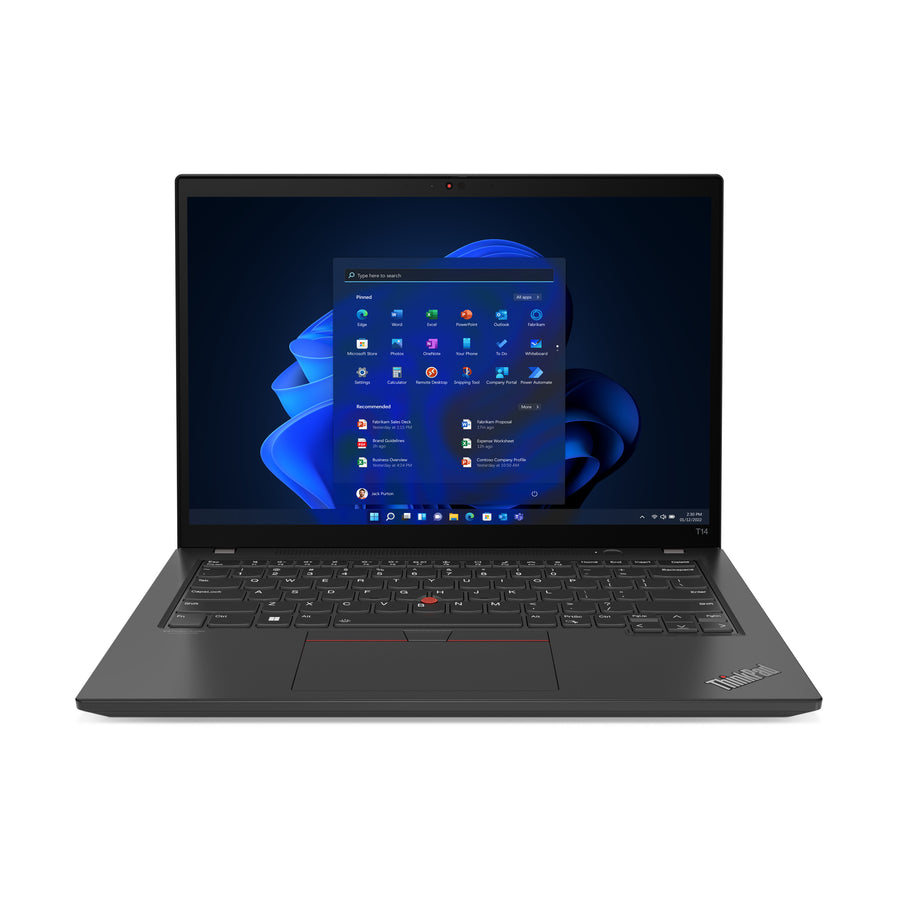 Lenovo ThinkPad T14 Gen 3 (Intel) Intel� CoreT i5 i5-1235U Laptop 35.6 cm (14") WUXGA 8 GB DDR4-SDRAM 256 GB SSD Wi-Fi 6E (802.11ax) Windows 11 Pro UK English Black