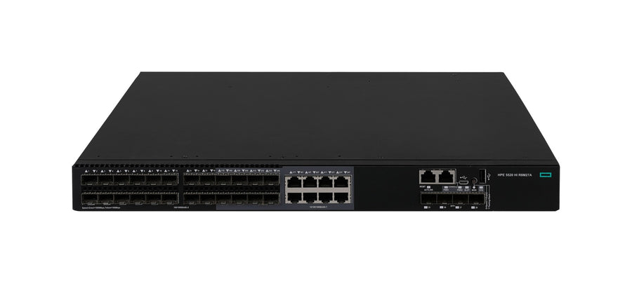 HPE Networking Comware Switch 24 SFP 4 10G/1G BASE-X SFP+ 1 Exp slot 2 Fan Tray 2 PS 5520HI