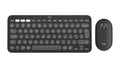 Logitech Pebble 2 Combo keyboard Mouse included Universal RF Wireless + Bluetooth QWERTY US International Graphite