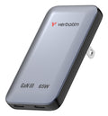 Verbatim Essentials Slim GaN Wall Charger 65W US/EU/UK - Grey