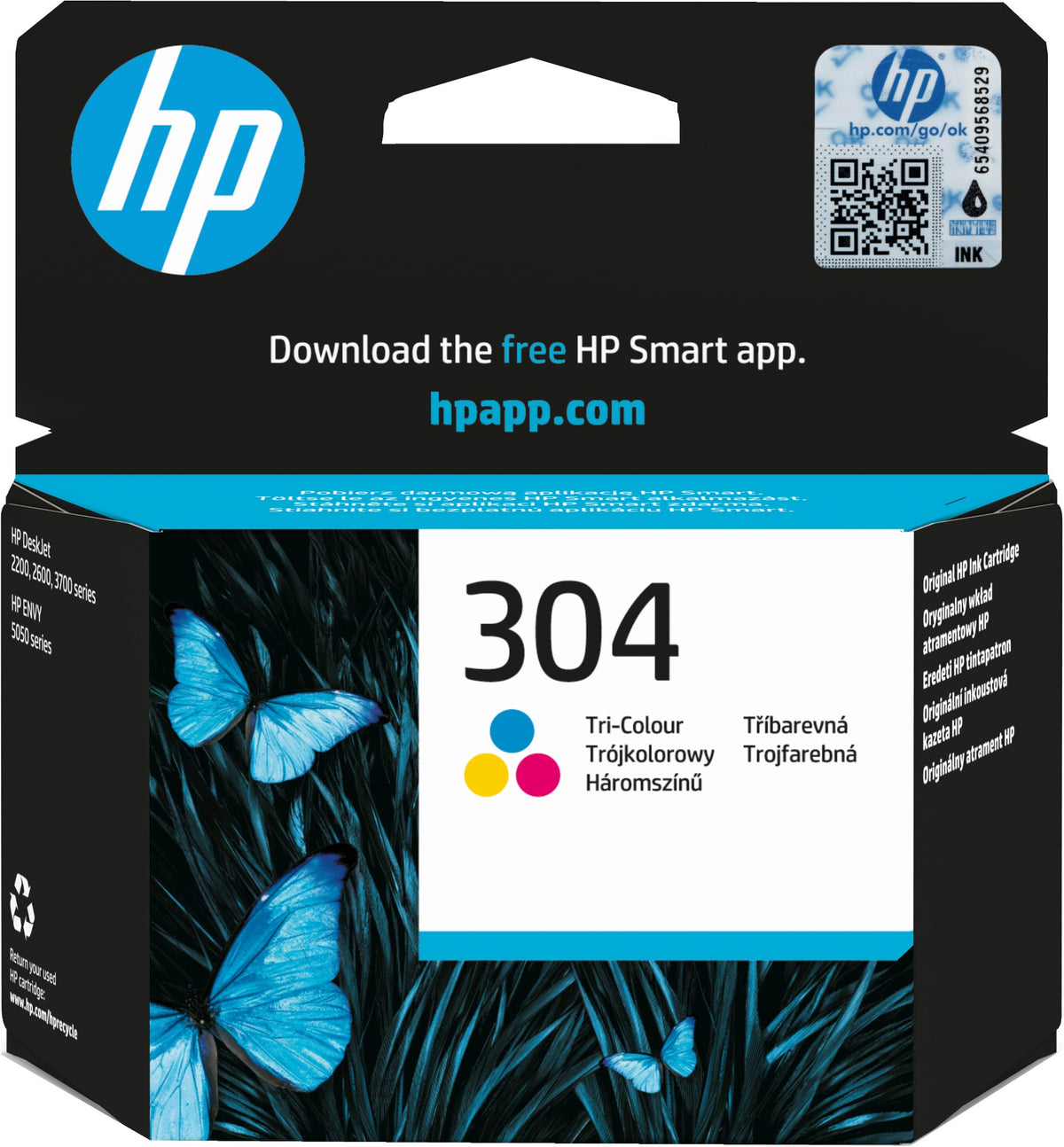 HP N9K05AE/304 Printhead cartridge color, 100 pages/5% 2ml for HP DeskJet 2620/3720