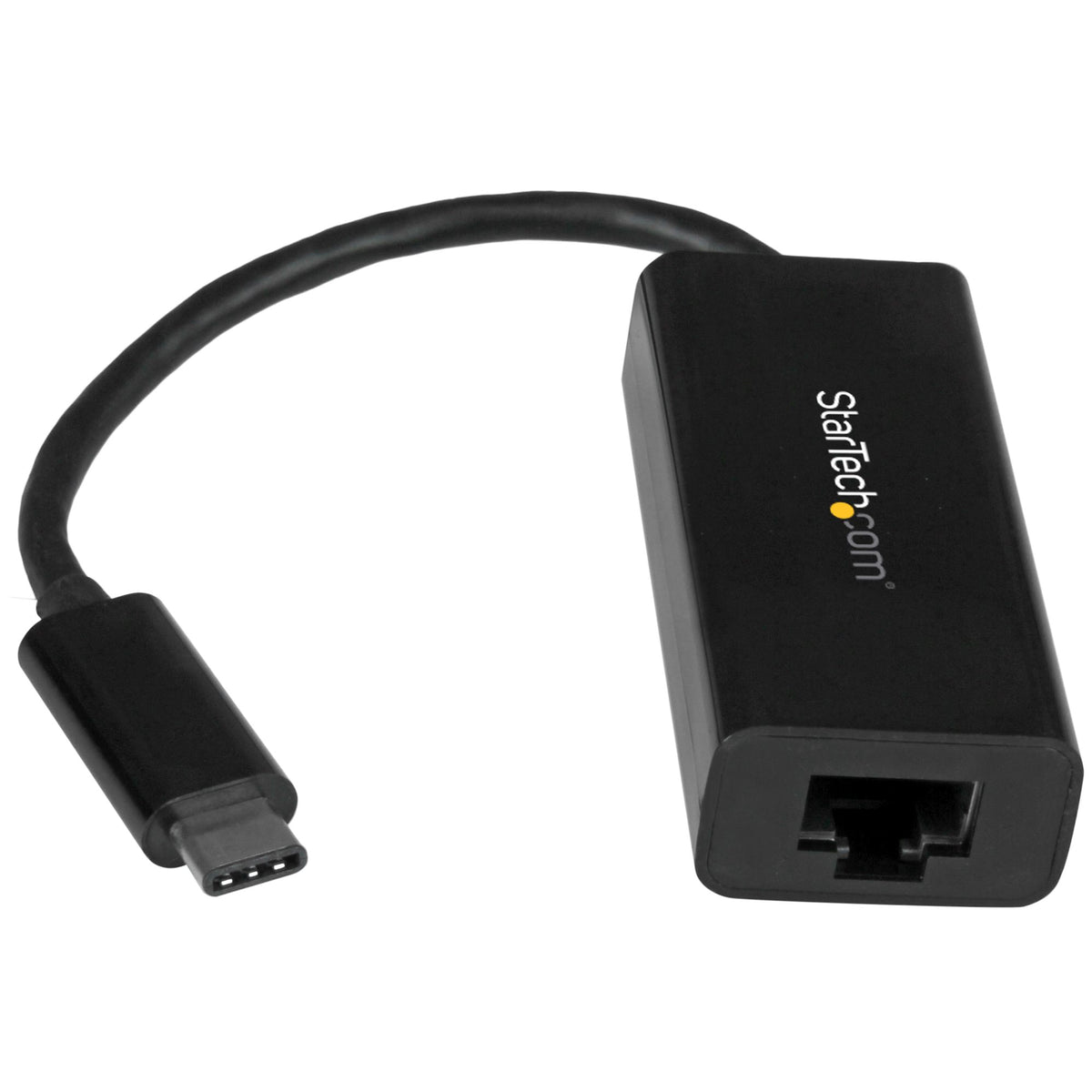 StarTech.com USB-C to Gigabit Ethernet Adapter, Black, Thunderbolt 3 / 4 Compatible, Windows & Mac, RJ45 LAN Network Converter