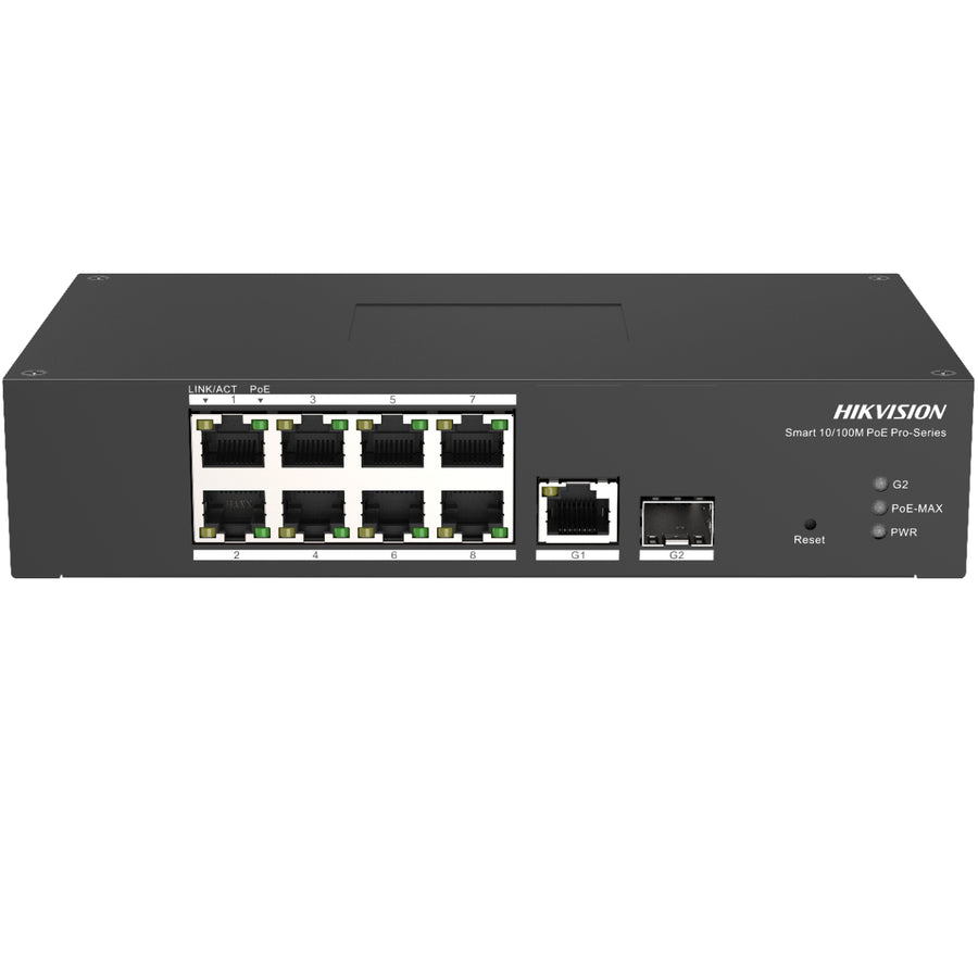 Hikvision DS-3T1310P-SI/HS network switch Managed L2 Gigabit Ethernet (10/100/1000) Power over Ethernet (PoE) Black