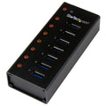 StarTech.com 7-Port USB 3.0 Hub (5Gbps) - Desktop or Wall-Mountable Metal Enclosure