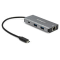 StarTech.com 3 Port USB C Hub with Gigabit Ethernet RJ45 GbE Port - 2x USB-A, 1x USB-C - SuperSpeed 10Gbps USB 3.2 Gen 2 Type C Hub Adapter - USB Bus Powered - Aluminum - Works w/TB3 - TAA