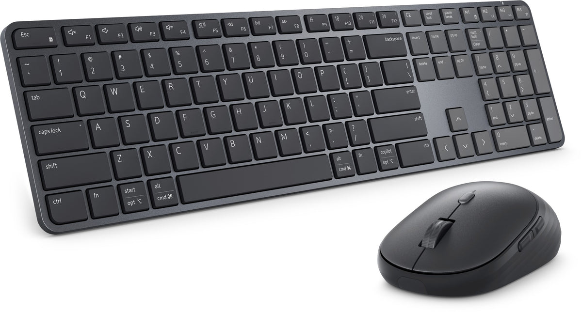DELL Pro 7 Slim KM726 keyboard Mouse included Home/Office RF Wireless + Bluetooth QWERTZ Czech, Slovakian Black