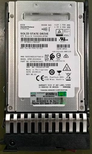 HPE P13010-001 internal solid state drive 960 GB SFF SAS