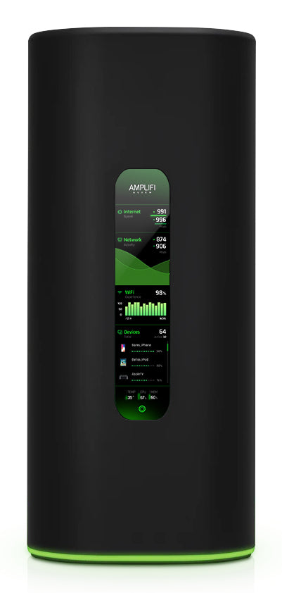 Ubiquiti AmpliFi Alien Dual-band (2.4 GHz / 5 GHz) Wi-Fi 6 (802.11ax) Black 6 Internal