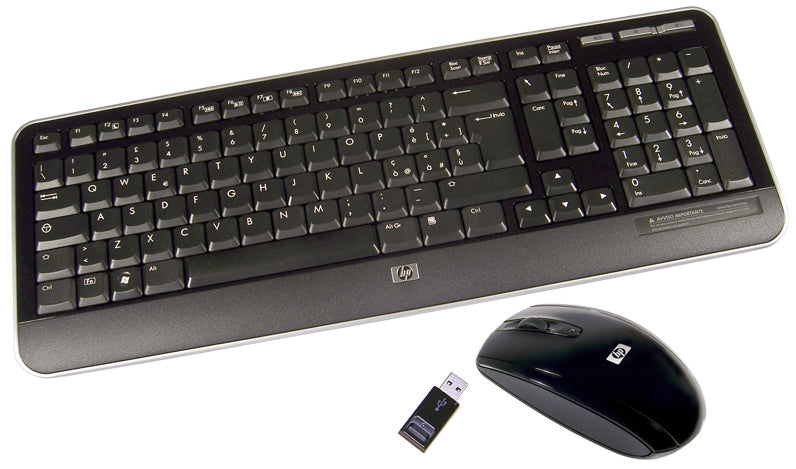 HP 505143-141 keyboard Mouse included RF Wireless Turkish Black
