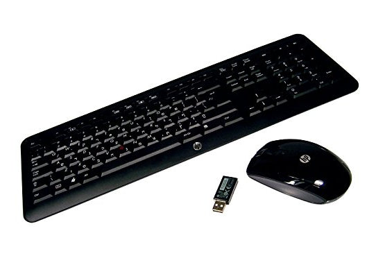 HP 667214-171 keyboard Mouse included RF Wireless Black