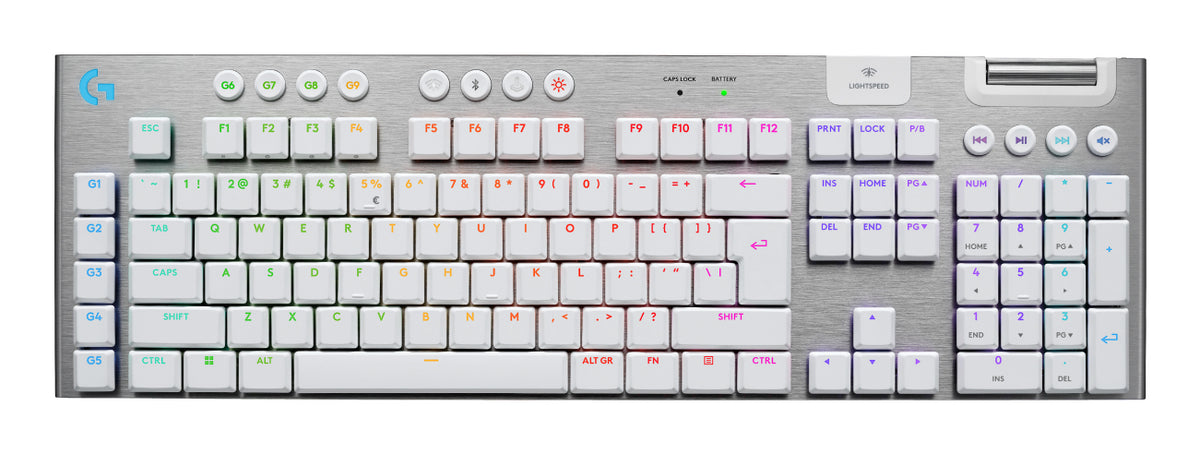 Logitech G G915 X Lightspeed keyboard Gaming USB + RF Wireless + Bluetooth QWERTY US International White