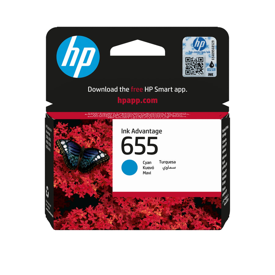 HP CZ110AE/655 Printhead cartridge cyan, 600 pages ISO/IEC 24711 for HP DeskJet 3525