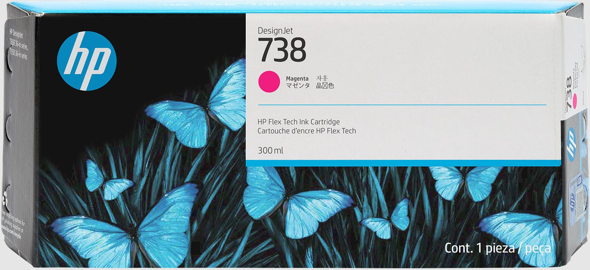 HP 676M7A/738 Ink cartridge magenta 300ml for HP DesignJet T 850/950