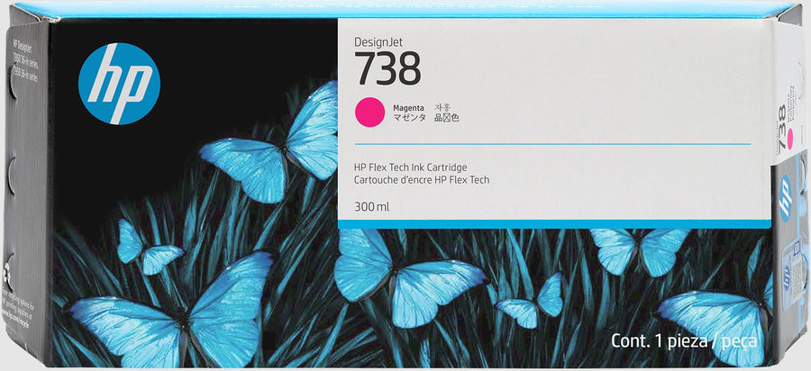 HP 676M7A/738 Ink cartridge magenta 300ml for HP DesignJet T 850/950