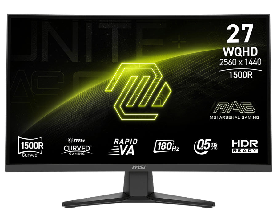 MSI MAG 275CQFDE E18 computer monitor 68.6 cm (27") 2560 x 1440 pixels Wide Quad HD Black