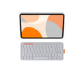 Logitech Flip Folio QWERTZ Swiss Bluetooth Light grey