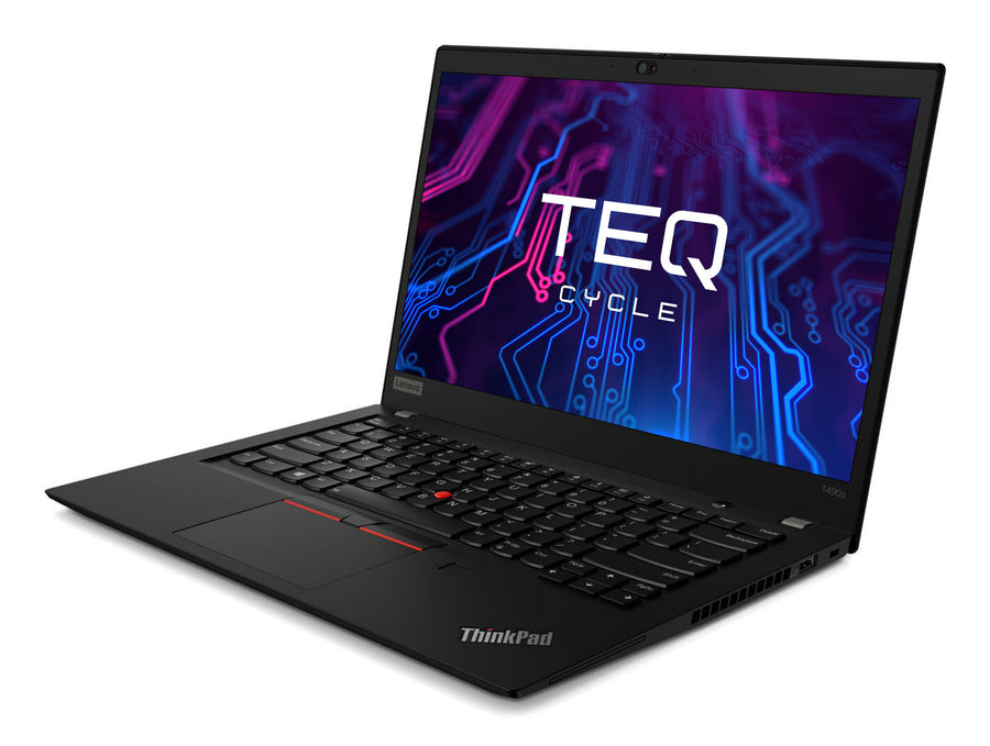 Teqcycle Lenovo Thinkpad T490s Intel� CoreT i5 i5-8265U Laptop 35.6 cm (14") Full HD 16 GB DDR4-SDRAM 256 GB SSD Wi-Fi 5 (802.11ac) Windows 11 Pro Black UK English