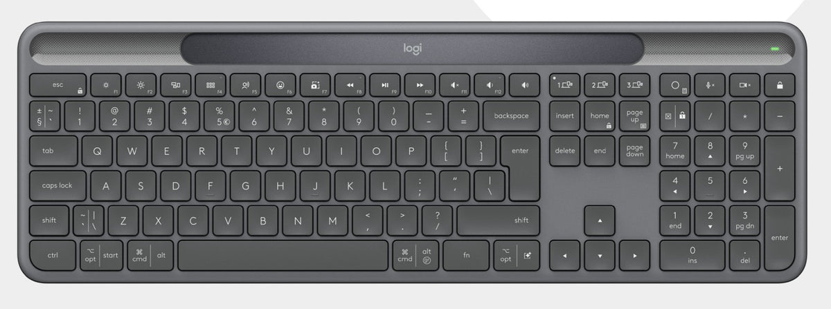 Logitech Signature Slim Solar + K980 for Business keyboard Universal RF Wireless + Bluetooth QWERTY UK English Graphite