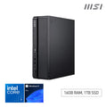 MSI Pro DP80 A14G Intel Core i7 14700 ( 14th Gen Desktop CPU ), Desktop PC, DP80 A14G, SFF, Mini Computer, HTPC, (16GB RAM, 1TB Storage, Windows 11 ), Intel Graphics/DDR5/Dual HDMI/Dual LAN/WiFi 6E/BT 5.3 - DP80 A14G i7 14700 FS 16GB 1TB W11P