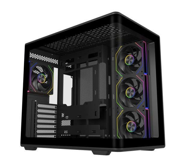 Cooler Master Elite 600 Tower Black, Transparent