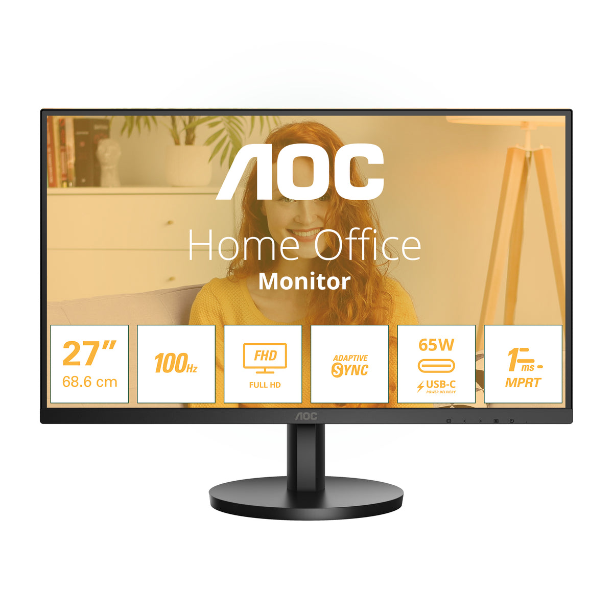 AOC 27B3CA2 computer monitor 68.6 cm (27") 1920 x 1080 pixels Full HD LED Black