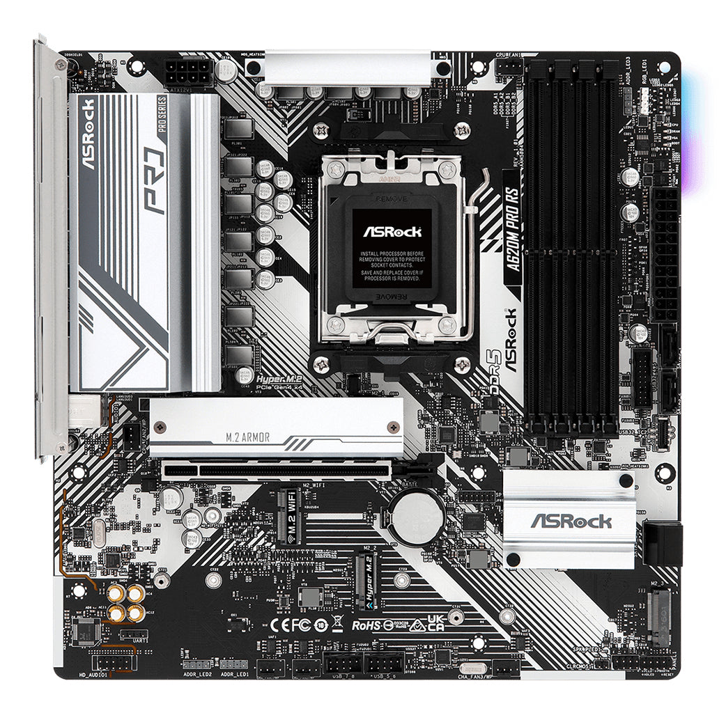 Asrock A620M Pro RS AMD A620 Socket AM5 micro ATX