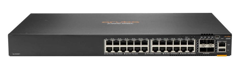 HPE Aruba Networking CX 6200F 24G Class 4 PoE 4SFP+ 370W TAA Managed L3 Gigabit Ethernet (10/100/1000) Power over Ethernet (PoE) 1U