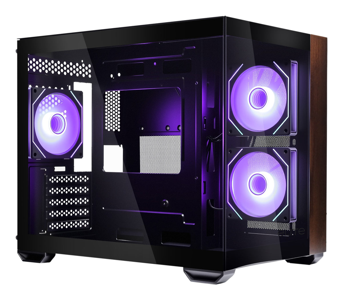 Cooler Master Elite 481 Wood Mini Tower Black