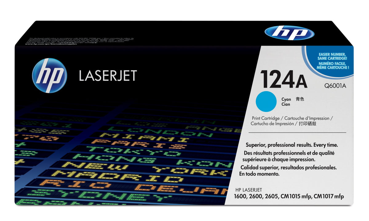 HP Q6001A/124A Toner cartridge cyan, 2K pages/5% for HP Color LaserJet 2600