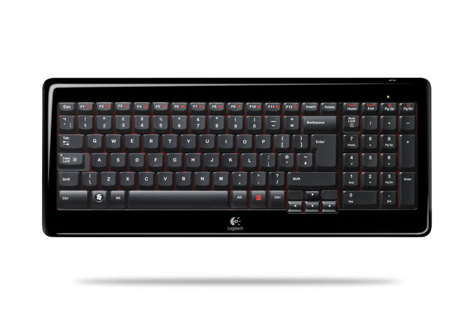 Logitech Wireless K340 keyboard USB Black