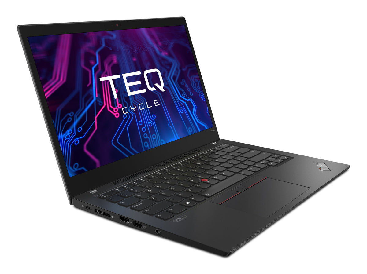 Teqcycle Lenovo Thinkpad T14s G2 Intel� CoreT i5 i5-1145G7 Laptop 35.6 cm (14") Full HD 16 GB LPDDR4x-SDRAM 256 GB SSD Windows 11 Pro Black Spanish