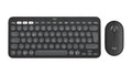 Logitech Pebble 2 Combo keyboard Mouse included Universal RF Wireless + Bluetooth QWERTZ German Graphite