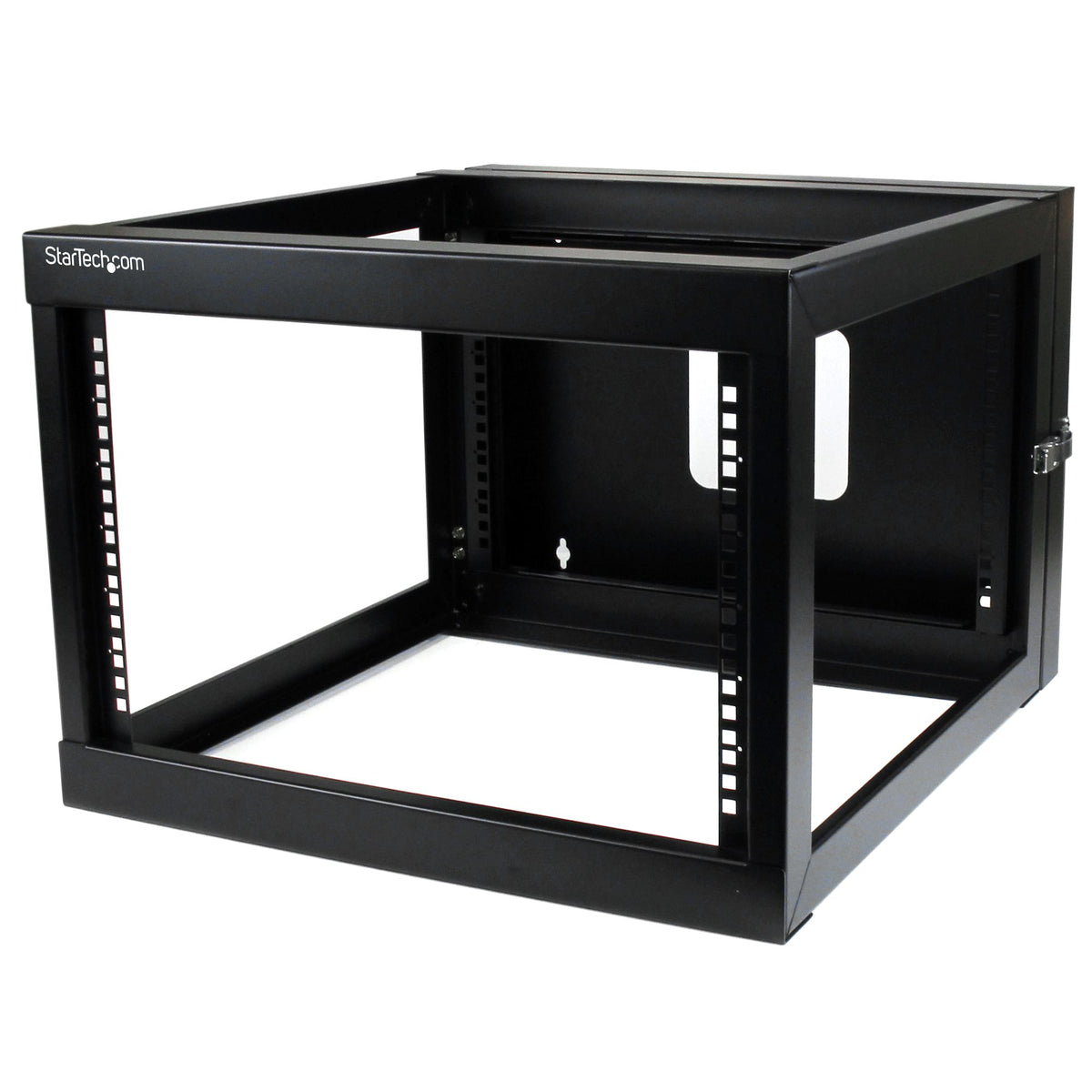StarTech.com 4-Post 6U Hinged Wall-Mount Network Rack, 19" Open Frame Server Rack with 19.8in Mounting Depth, Wall Mount Swing Out Data Rack for IT / AV / Patch Panel / Computer Equipment