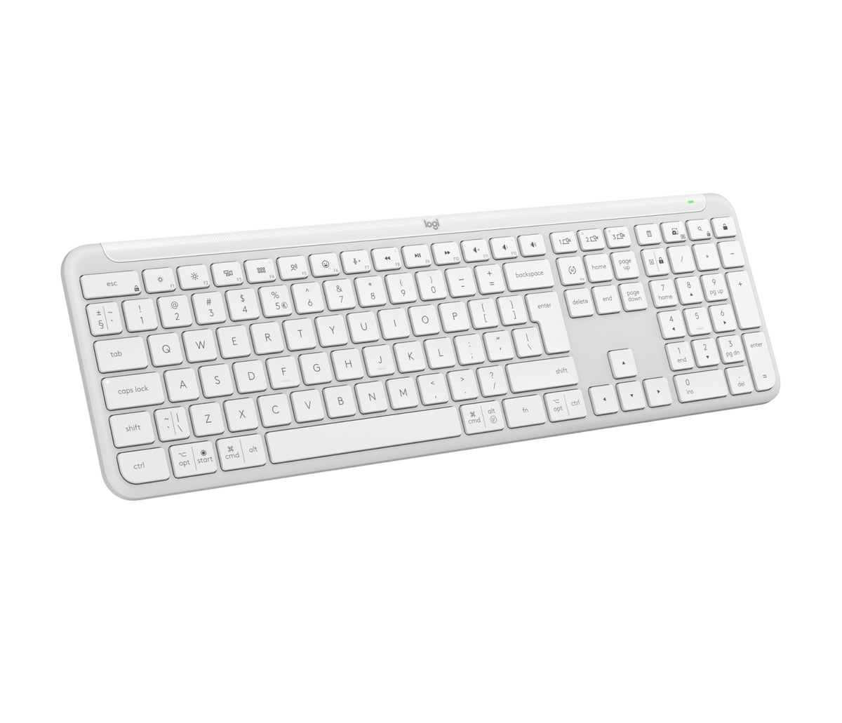 Logitech Signature Slim K950 keyboard Office RF Wireless + Bluetooth QWERTY US International White