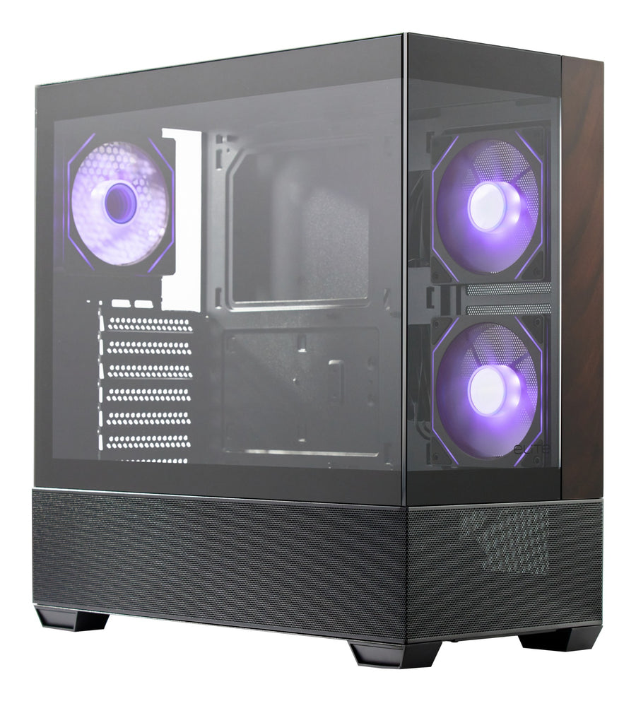 Cooler Master Elite 690 Wood Midi Tower Black