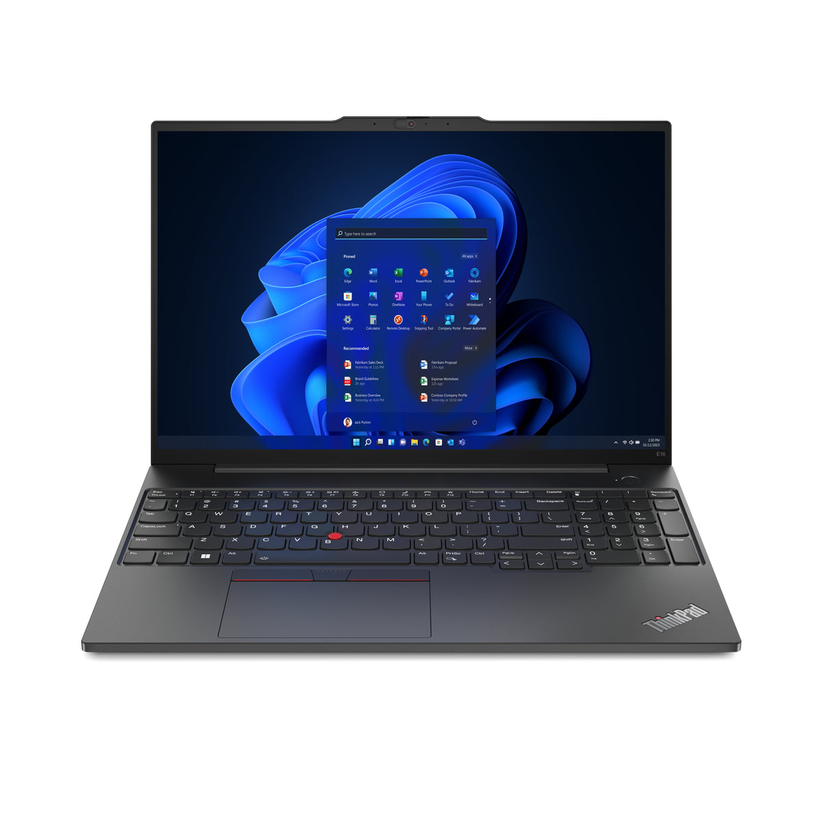 Lenovo ThinkPad E16 Gen 1 (Intel) Intel� CoreT i3 i3-1315U Laptop 40.6 cm (16") WUXGA 8 GB DDR4-SDRAM 256 GB SSD Wi-Fi 6 (802.11ax) Windows 11 Pro UK English Black