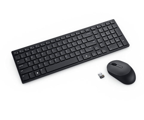 DELL Pro Compact Silent Keyboard and Mouse - KM555 - Ukrainian (QWERTY)