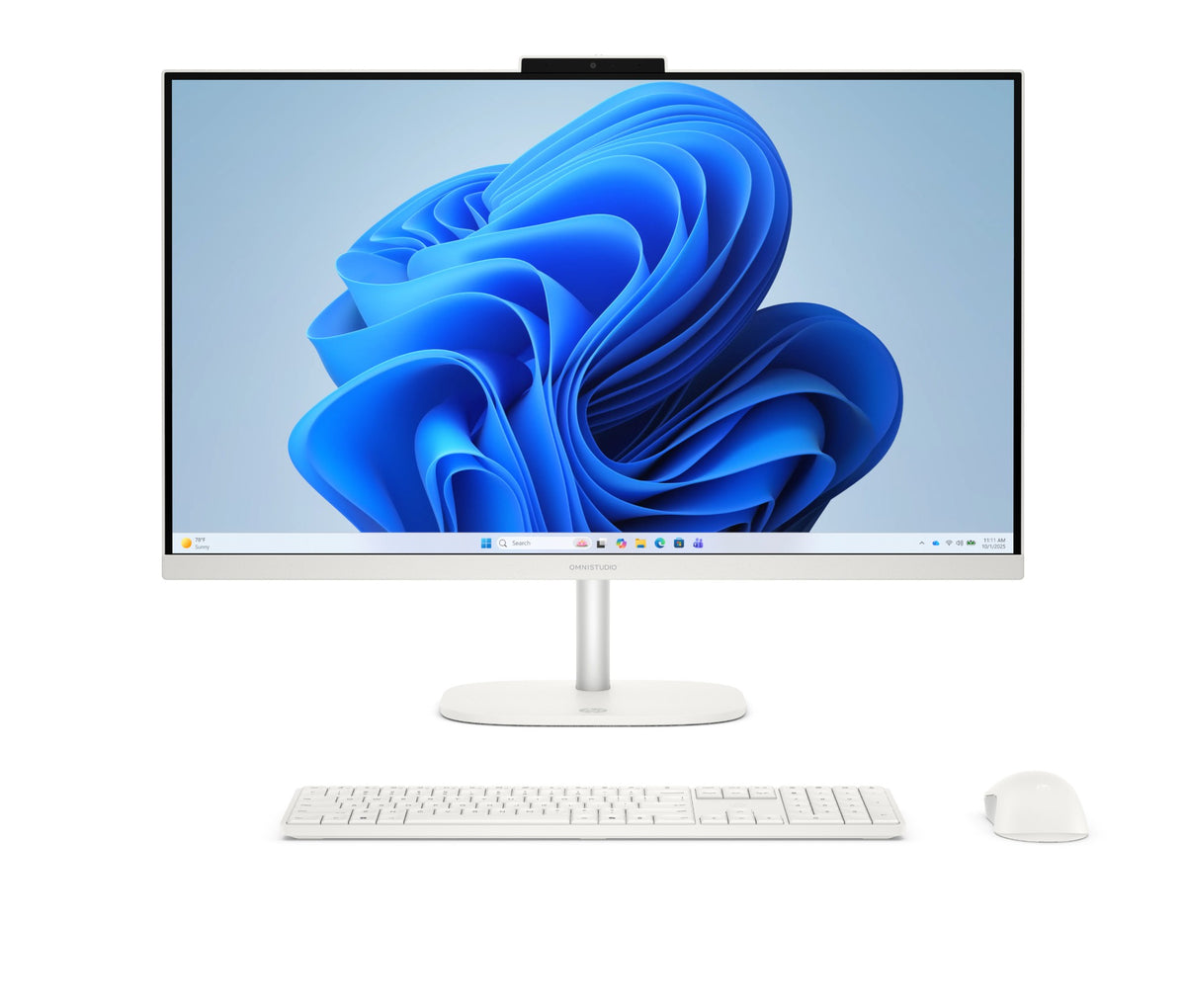 HP OmniStudio All-in-One Desktop 27-cu0008na PC Intel Core 5 120U 68.6 cm (27") 1920 x 1080 pixels 16 GB DDR5-SDRAM 1 TB SSD Windows 11 Home Wi-Fi 6 (802.11ax) White