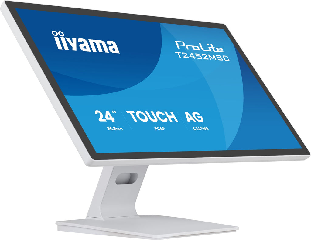 iiyama ProLite T2452MSC-W1AG computer monitor 61 cm (24") 1920 x 1080 pixels Full HD LED Touchscreen White
