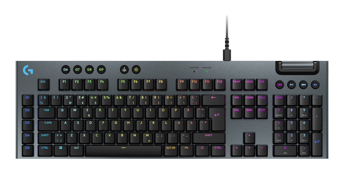 Logitech G G915 X keyboard Gaming USB QWERTY Nordic Black