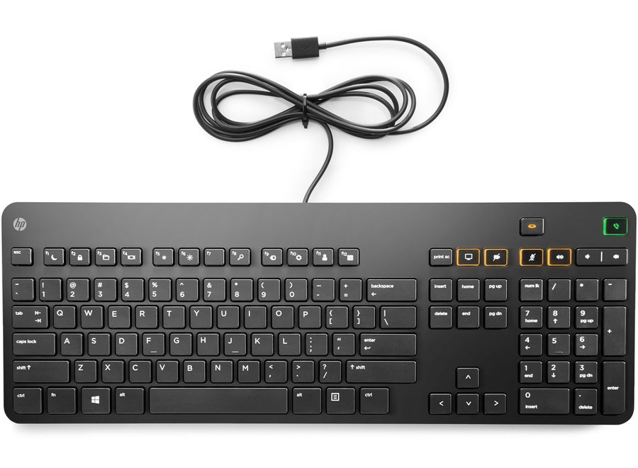 HP Conferencing keyboard Office USB Finnish Black