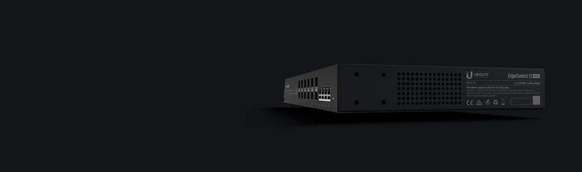 Ubiquiti ES-12F network switch Managed L2/L3 Gigabit Ethernet (10/100/1000) Power over Ethernet (PoE) Black